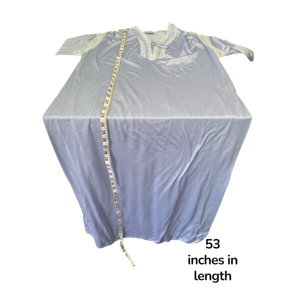 Vintage Ballet New York Nylon Lace Nightgown | Lilac Slip Dress | Made in USA - Picture 11 of 11